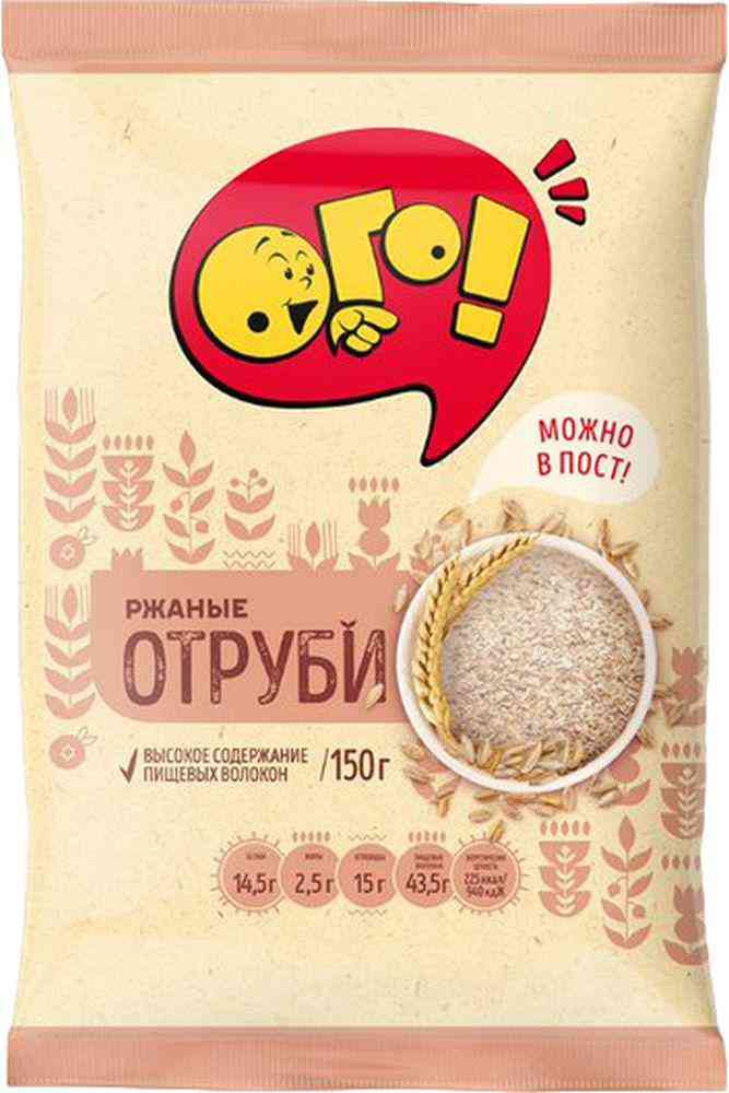 Отруби ржаные рассыпчатые Ого!