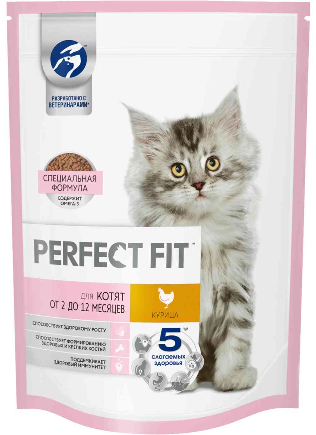 Сухой корм для котят Perfect Fit курица
