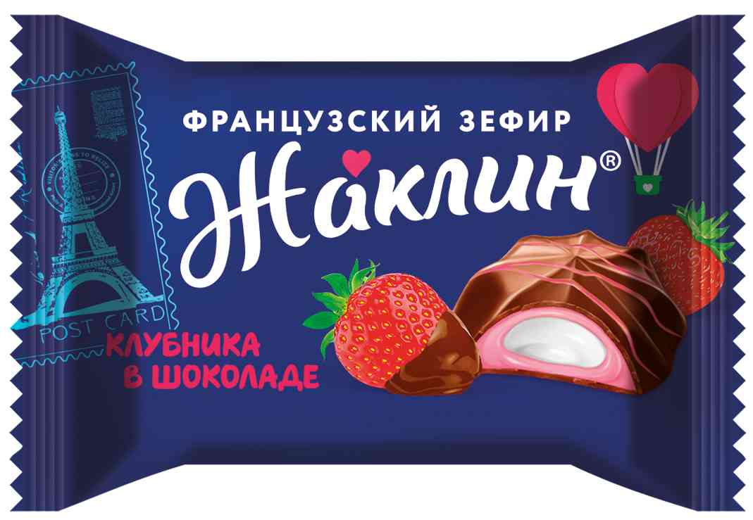 Зефир Славянка Жаклин Клубника в шоколаде