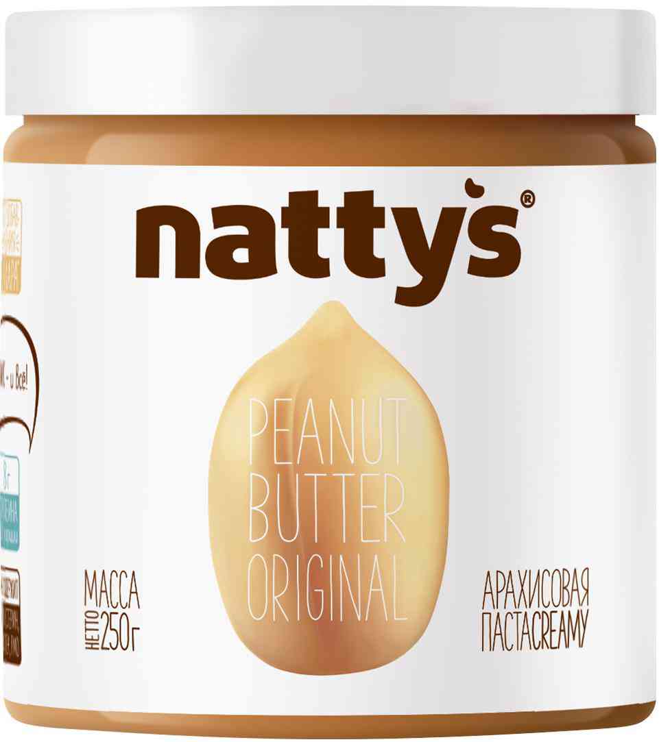 Паста арахисовая Nattys Creamy Original
