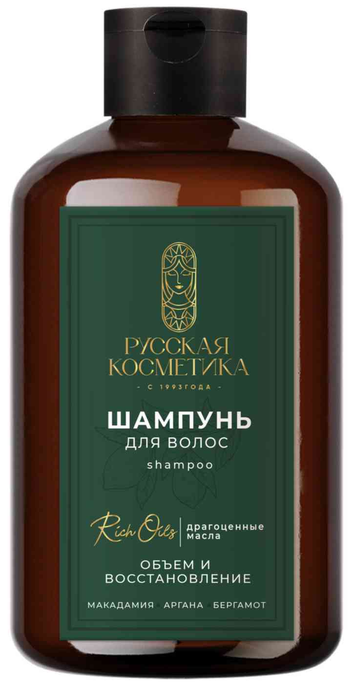 Шампунь для волос Русская Косметика Rich Oils объем и восстановление