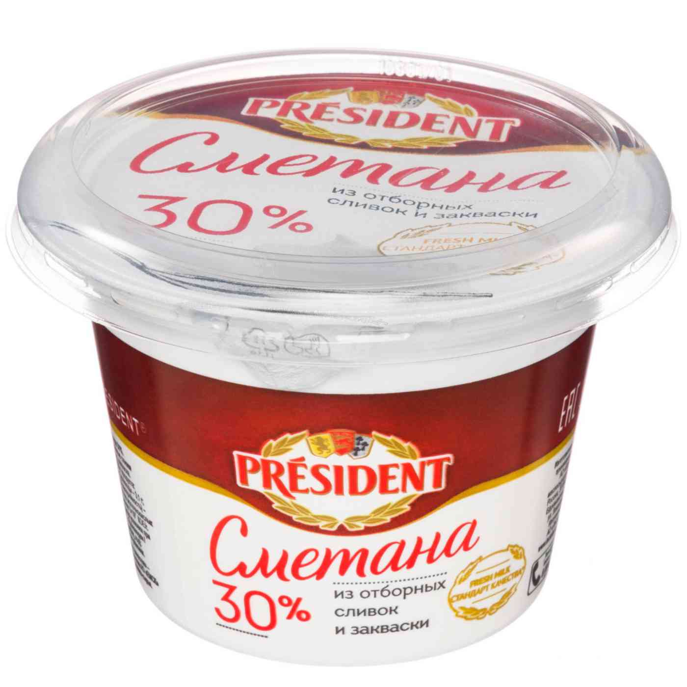 Сметана President 30%