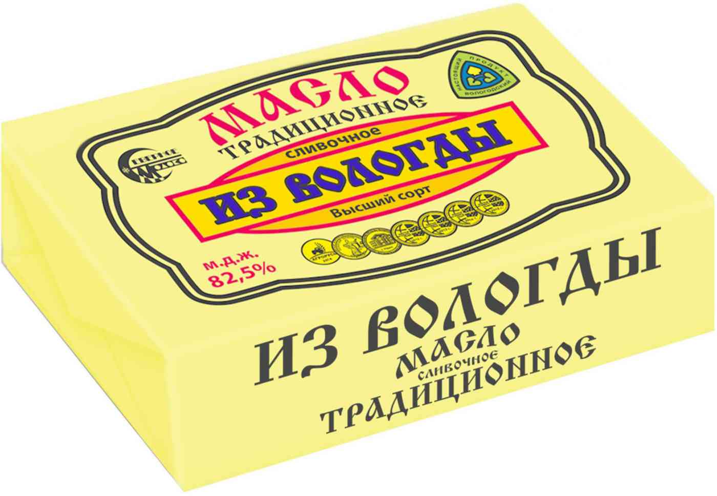 Масло сливочное Северное Молоко Традиционное из Вологды 82,5%
