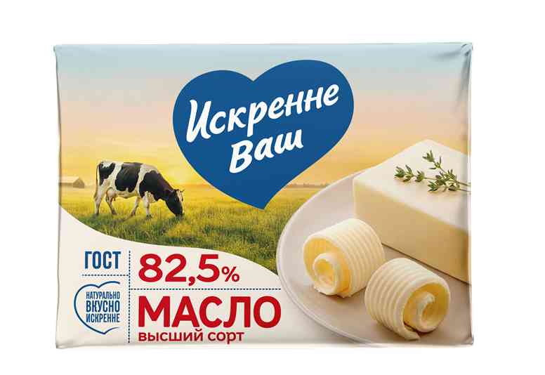 Масло сливочное Искренне Ваш 82,5%