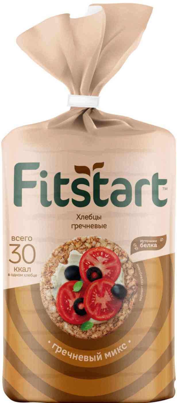 Хлебцы Fitstart Гречневый микс с зелёной гречкой
