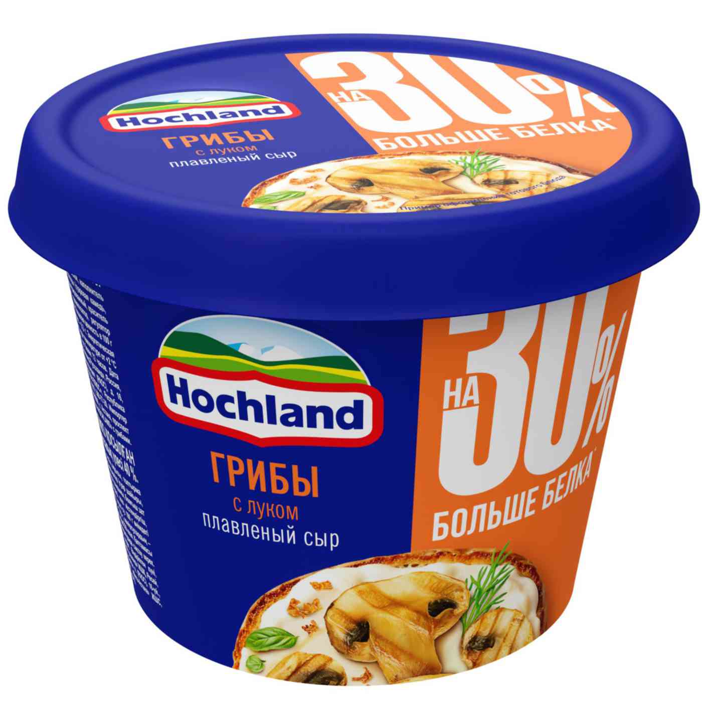 Сыр плавленый Hochland грибы с луком 40%