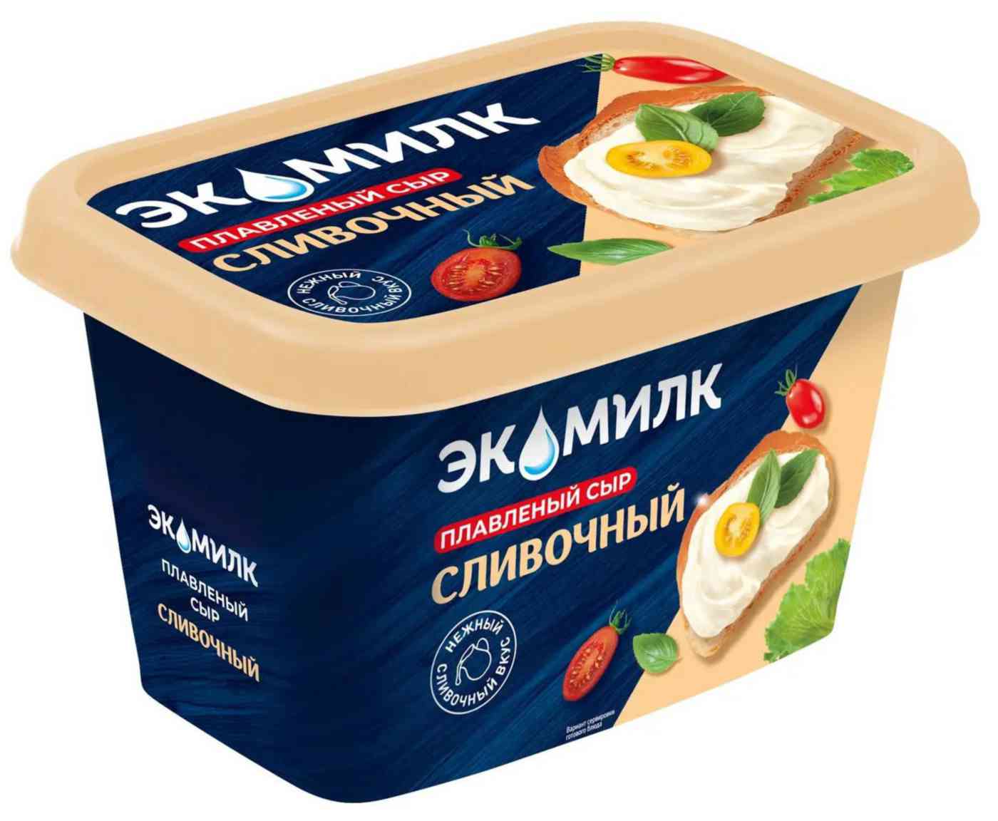 Сыр плавленый Экомилк сливочный 55%