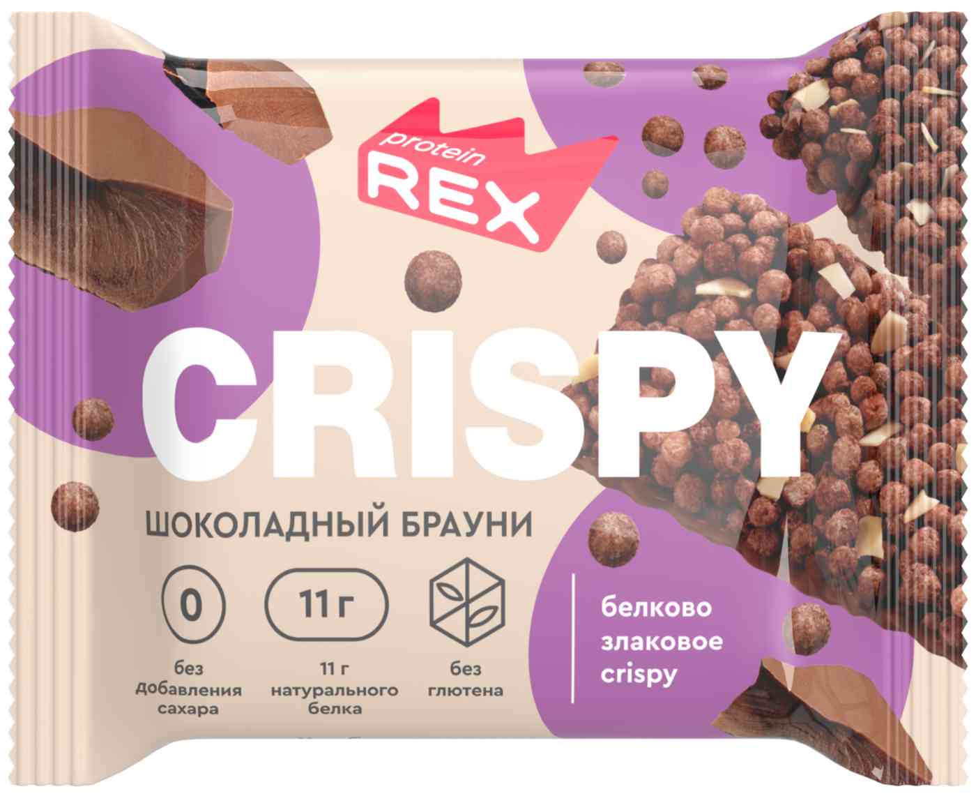 Хлебцы белково-злаковые ProteinRex шоколадный брауни