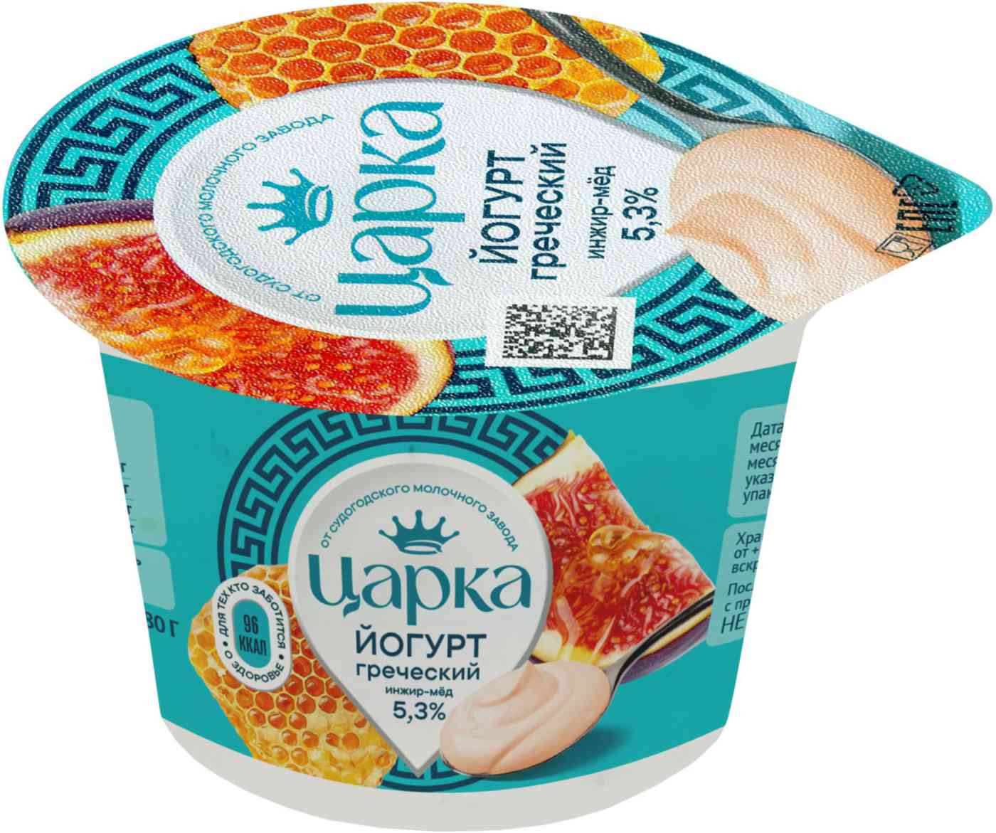 Йогурт греческий Царка инжир-мёд 5,3%