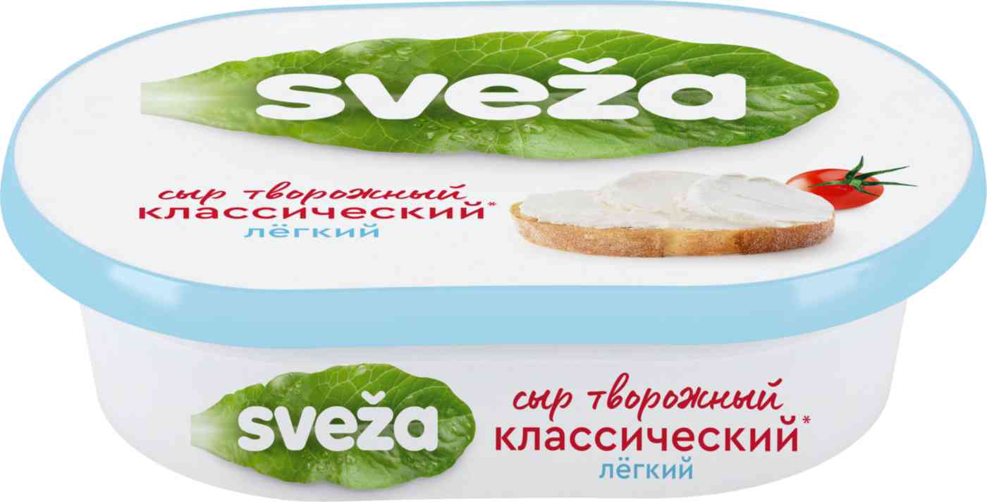 Сыр творожный Sveza лёгкий 35%