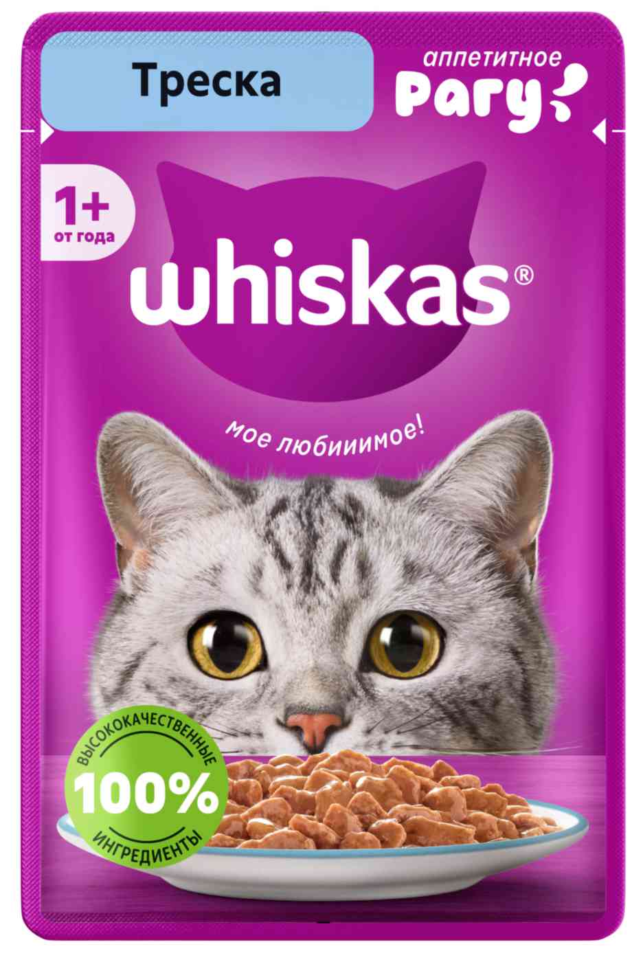 Влажный корм для кошек Whiskas треска рагу