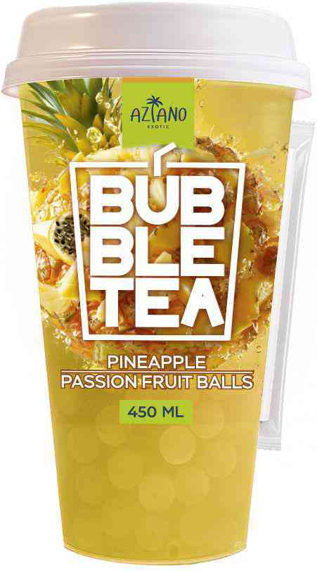 Напиток Aziano Bubble Tea ананас-маракуйя