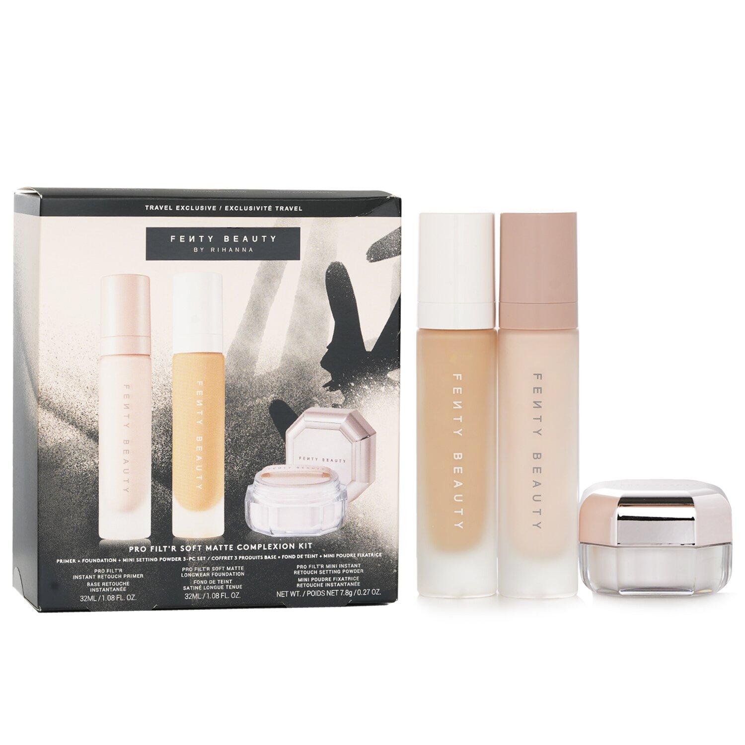 Набор для матирования лица Pro Filt R Soft Matte: Тональный крем 32 мл + Праймер 32 мл + Пудра Instant Retouch Fixing Powder 7,8 г - #190 3pcs beige FENTY BEAUTY BY RIHANNA