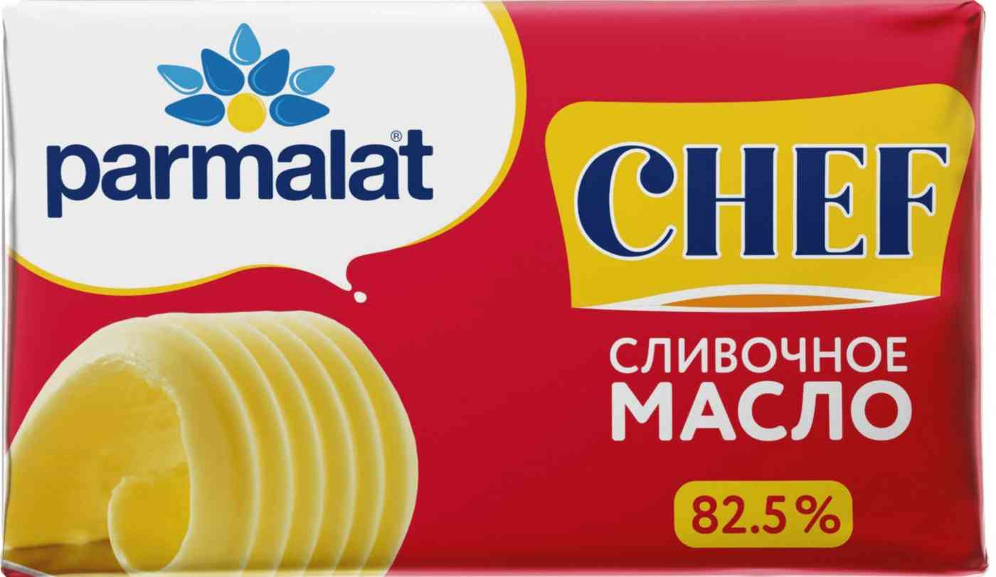 Масло сладкосливочное Parmalat Сhef 82,5%