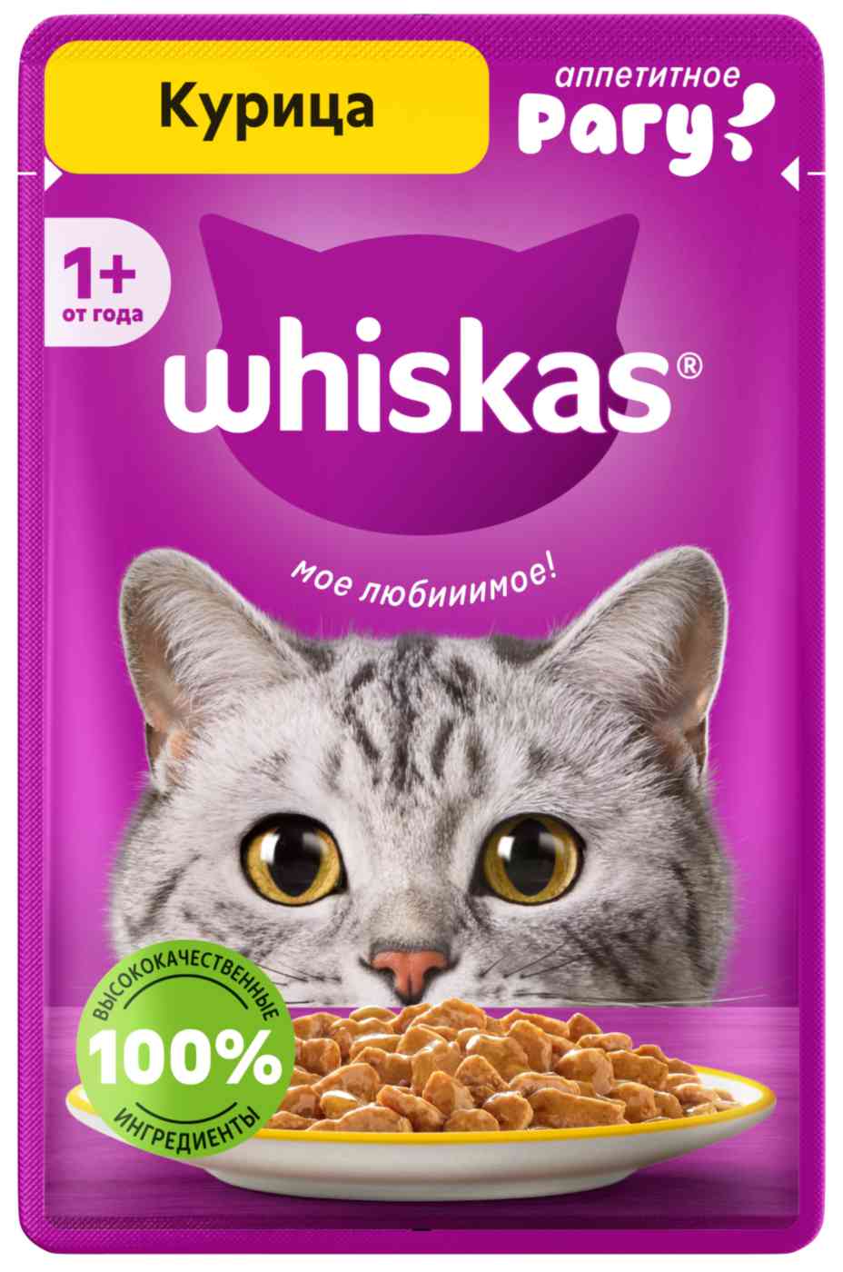 Влажный корм для кошек Whiskas курица рагу