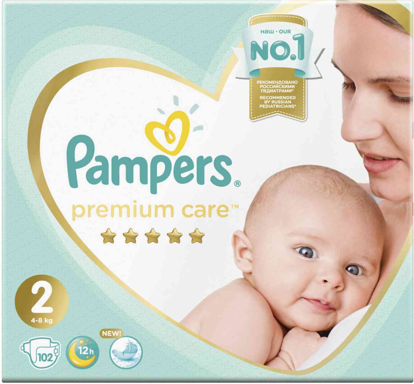 Подгузники Pampers Premium Care размер: 2 (4-8 кг)