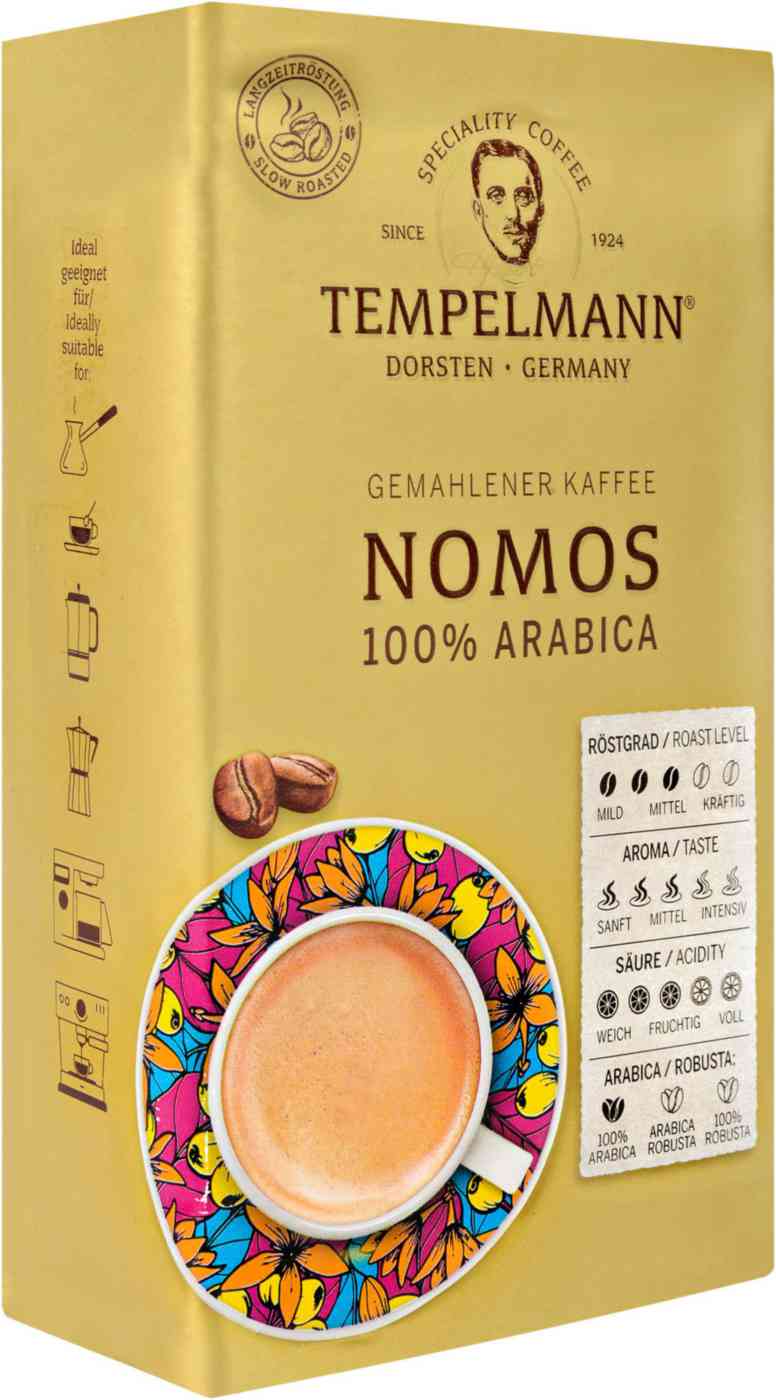 Кофе молотый Tempelmann Nomos средняя обжарка