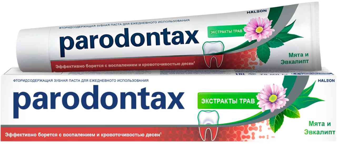 Зубная паста Parodontax экстракты трав