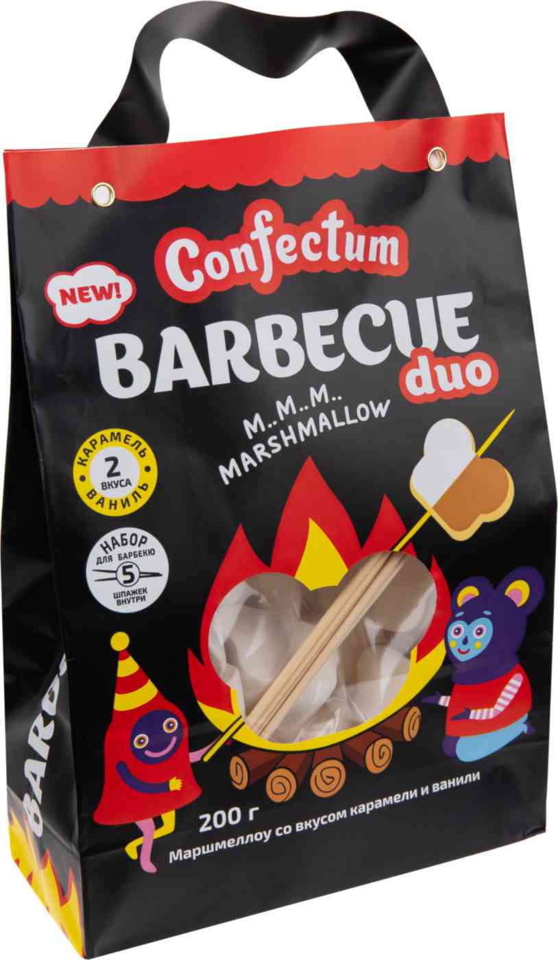 Маршмеллоу Confectum Barbecue Duo со вкусом карамели и ванили