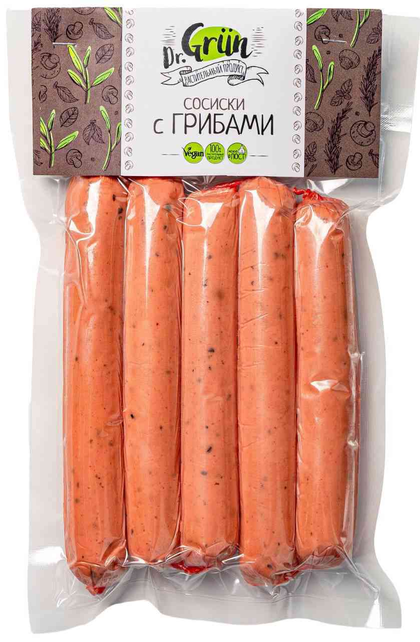Сосиски растительные Dr.Grun с грибами