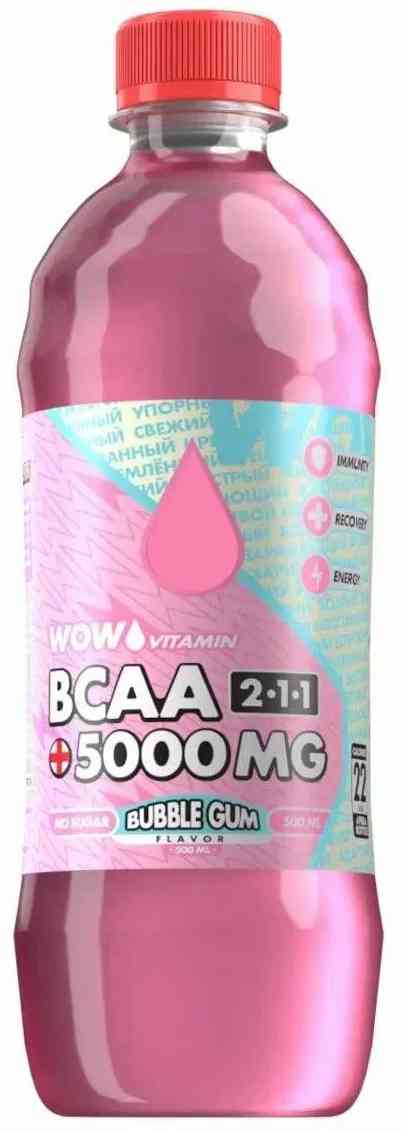 Витаминизированный напиток WOW Vitamin ВСАА 2:1:1 Bubble gum без сахара
