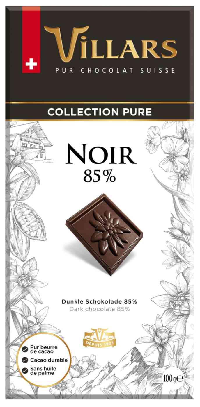 Шоколад горький Villars 85% какао