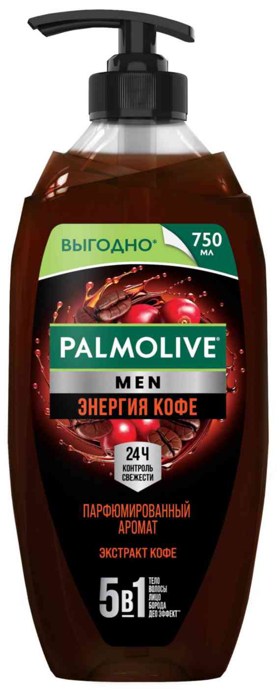 Гель для душа Palmolive Men Энергия кофе