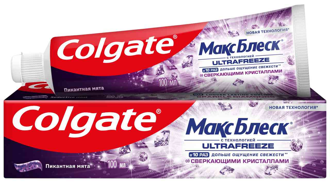 Зубная паста Colgate Макс Блеск пикантная мята со сверкающими кристаллами