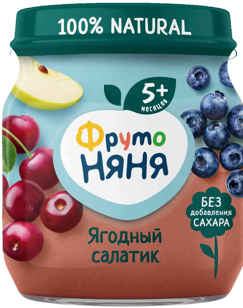 Пюре ФрутоНяня Ягодный салатик, с 5 месяцев