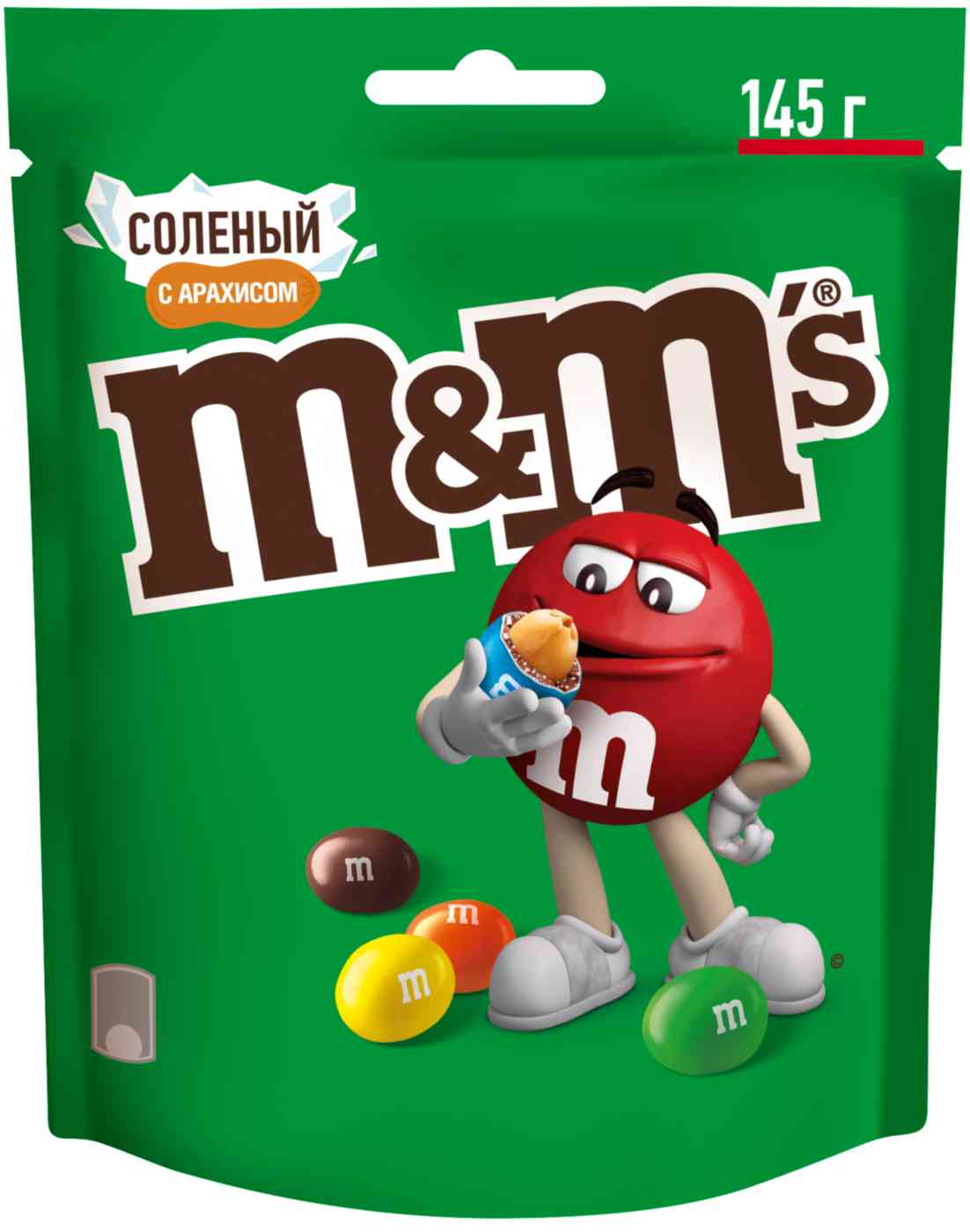 Драже M&M's с арахисом, солью и молочным шоколадом