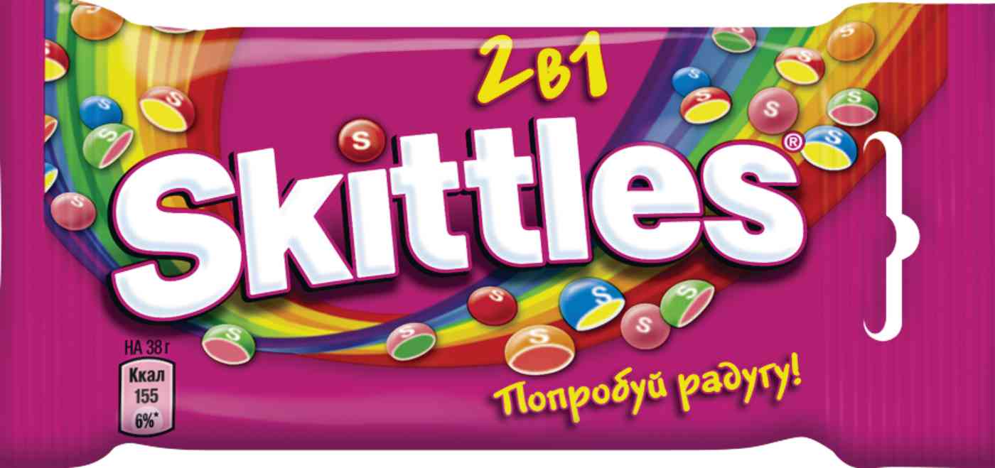 Драже Skittles 2 в 1