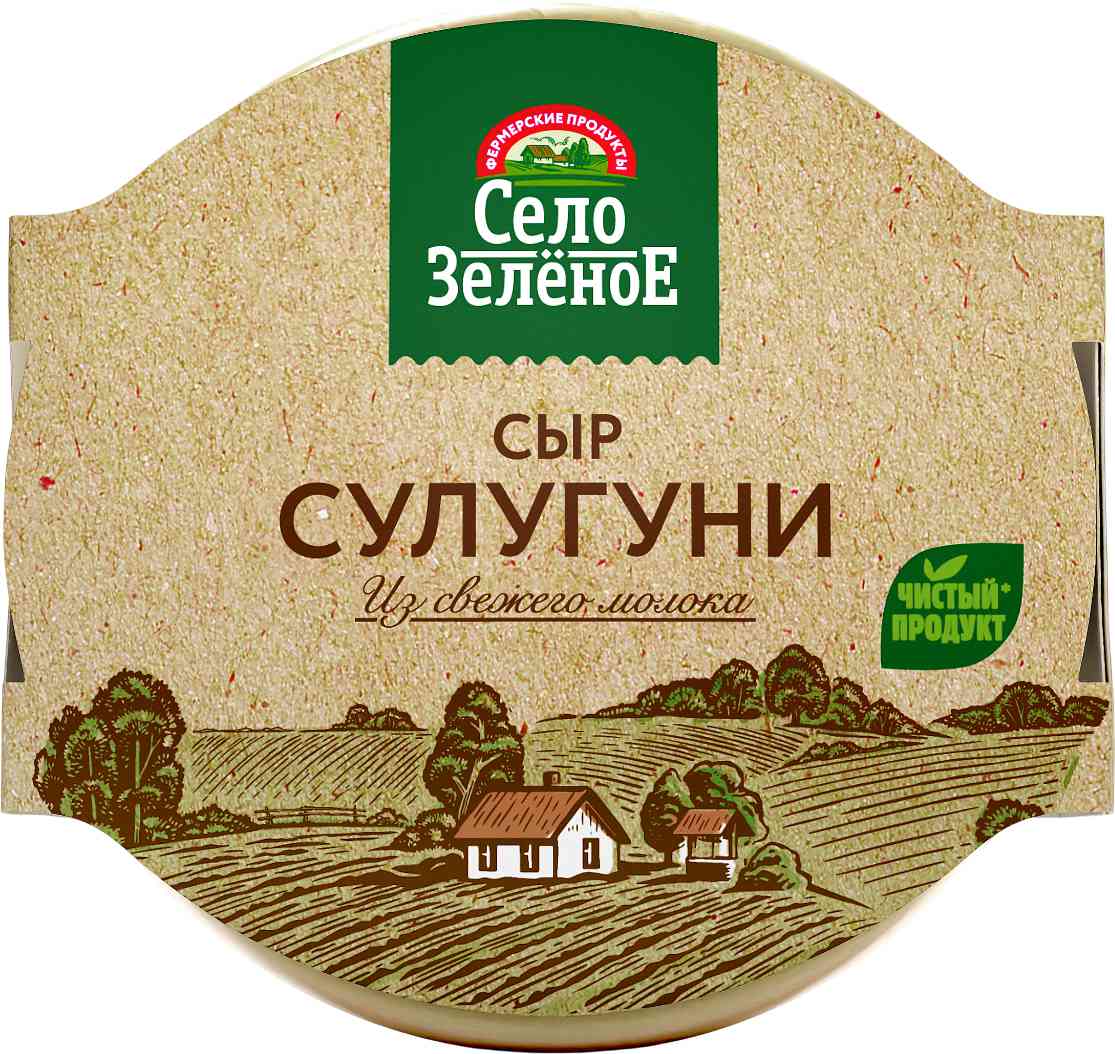 Сыр рассольный Село Зелёное Сулугуни 40%