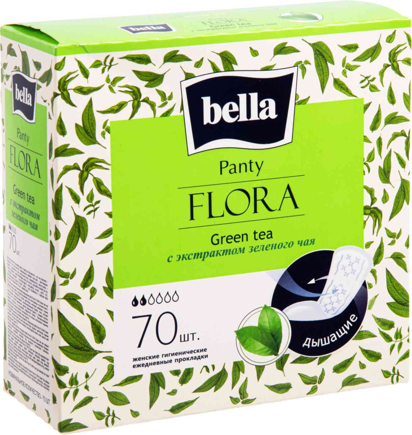 Прокладки ежедневные Bella Flora Green Tea