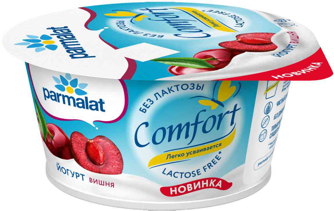 Йогурт безлактозный Пармалат Comfort Вишня, 2,9% Parmalat
