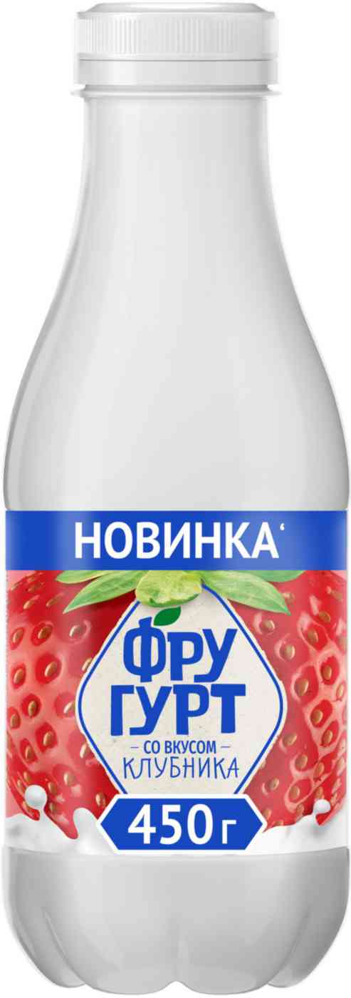 Напиток кисломолочный йогуртный Фругурт со вкусом Клубника, 1%