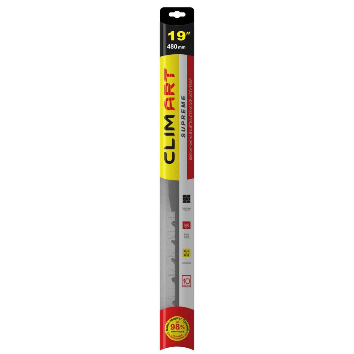 Щетка стеклоочистителя бескаркасная Climart Supreme 19”