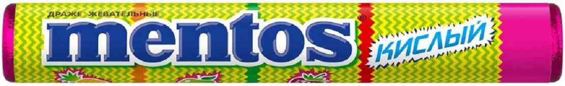 Жевательное драже Mentos Кислый