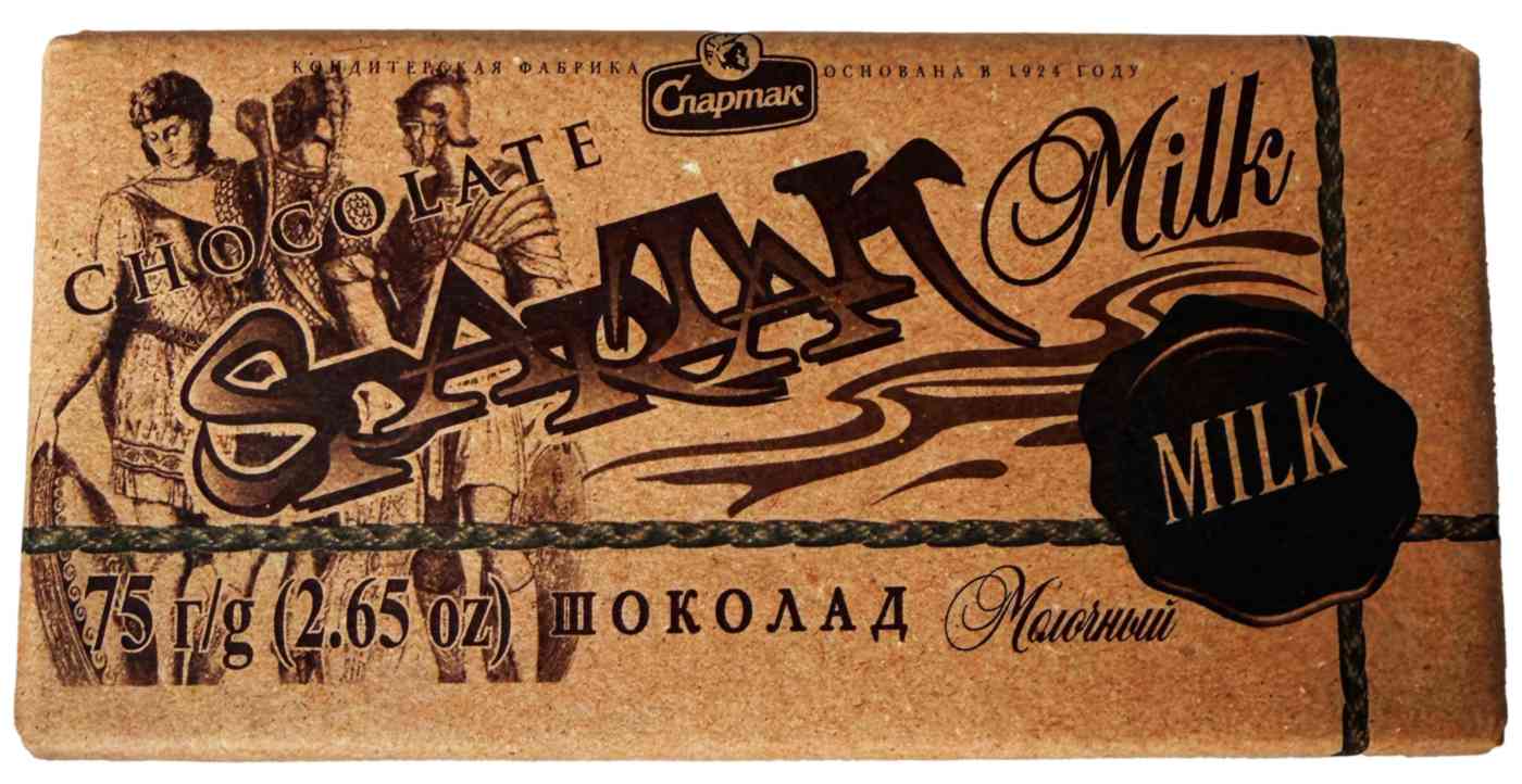 Шоколад молочный Спартак 35% какао