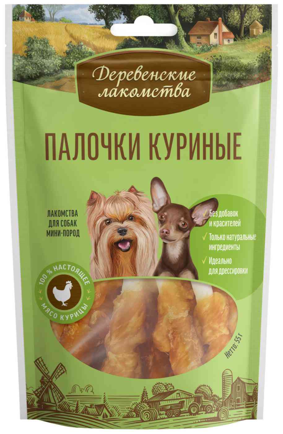 Палочки куриные для мини-пород Деревенские лакомства