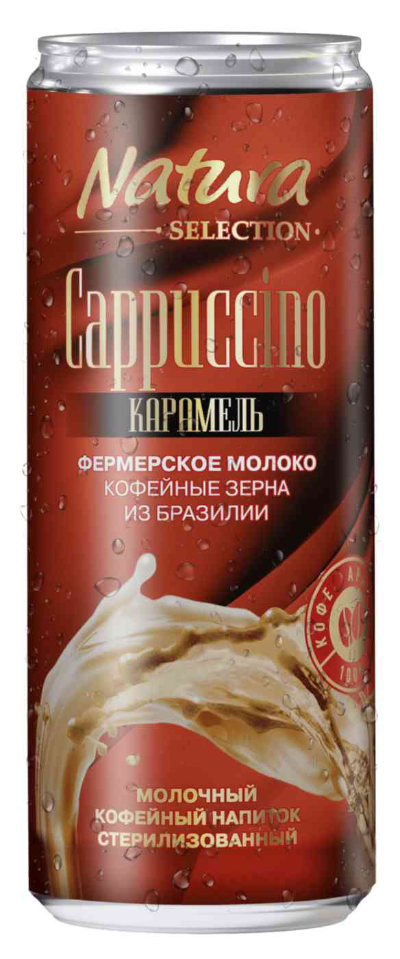 Напиток кофейный Natura Selection Cappuccino Карамель 2,6%