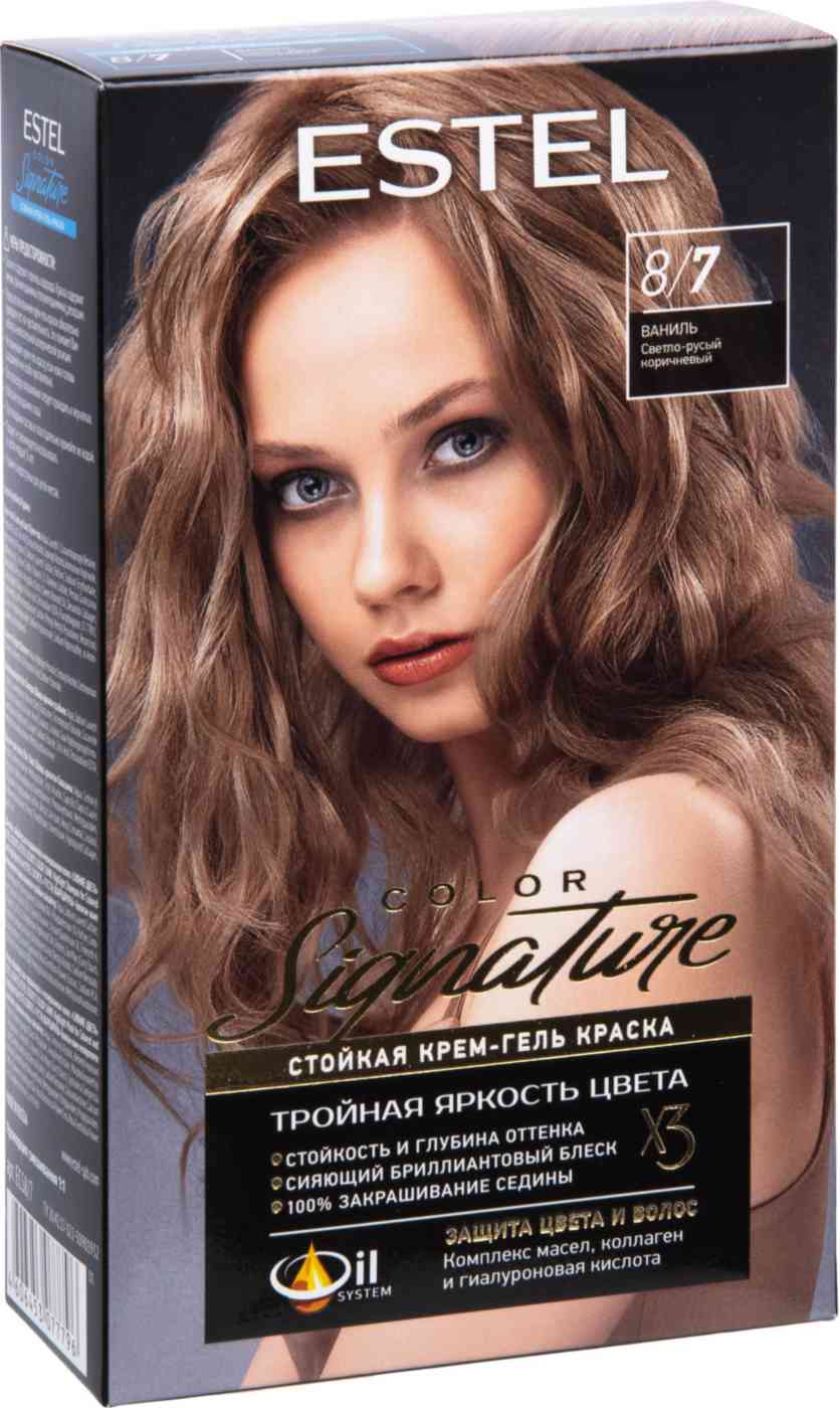 Крем-гель краска для волос Estel Color Signature 8/7 Ваниль