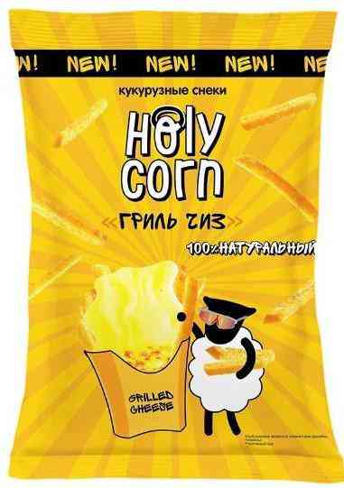 Снеки кукурузные Holy Corn гриль чиз
