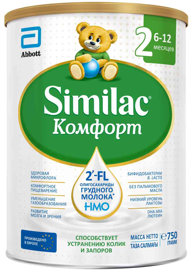 Сухая молочная смесь для детей с коликами и запорами Similac Комфорт 2 с 6 до 12 месяцев