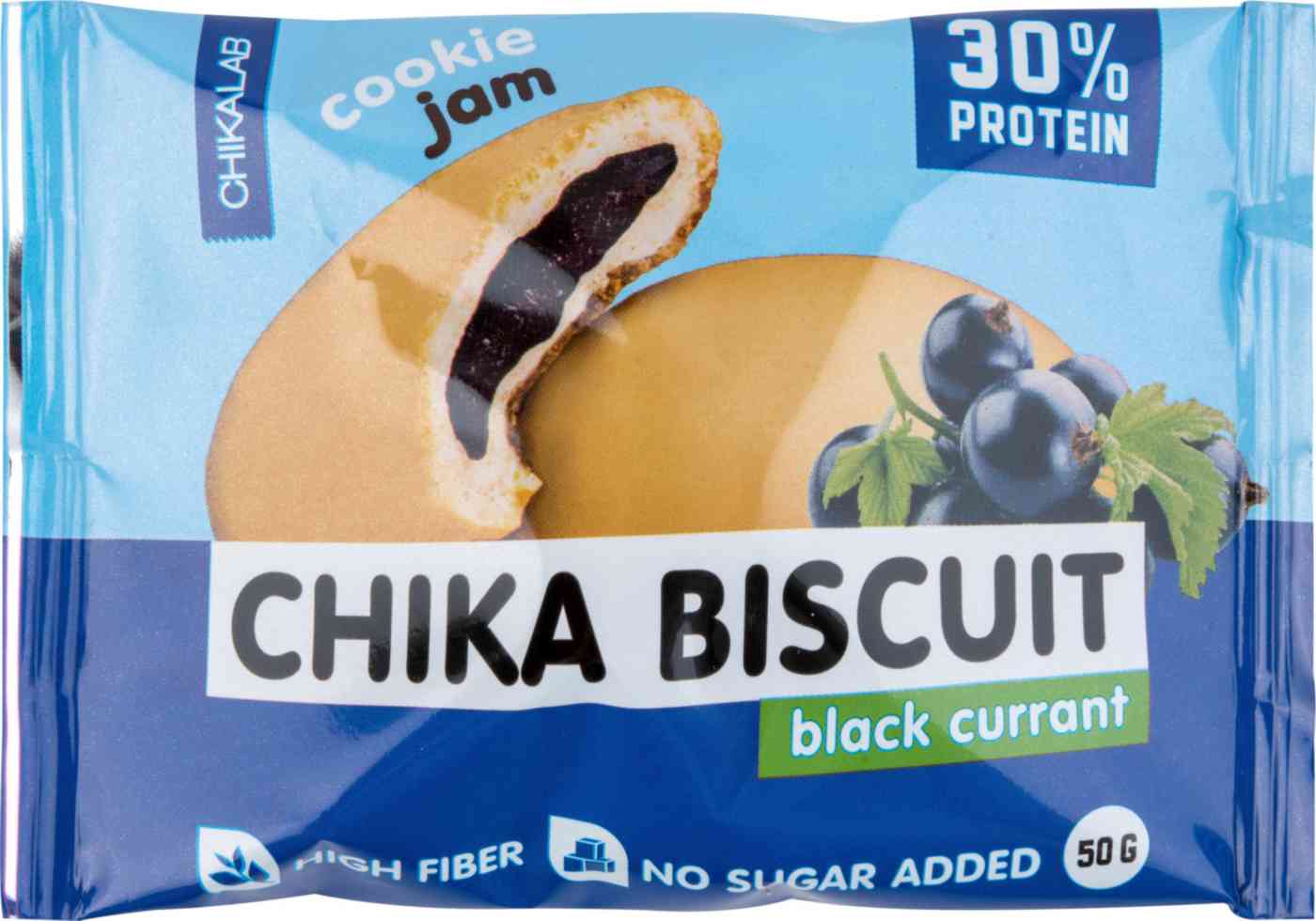 Печенье протеиновый Chikalab Chika Biscuit черная смородина