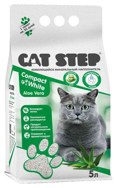 Наполнитель комкующийся Cat Step Aloe Vera