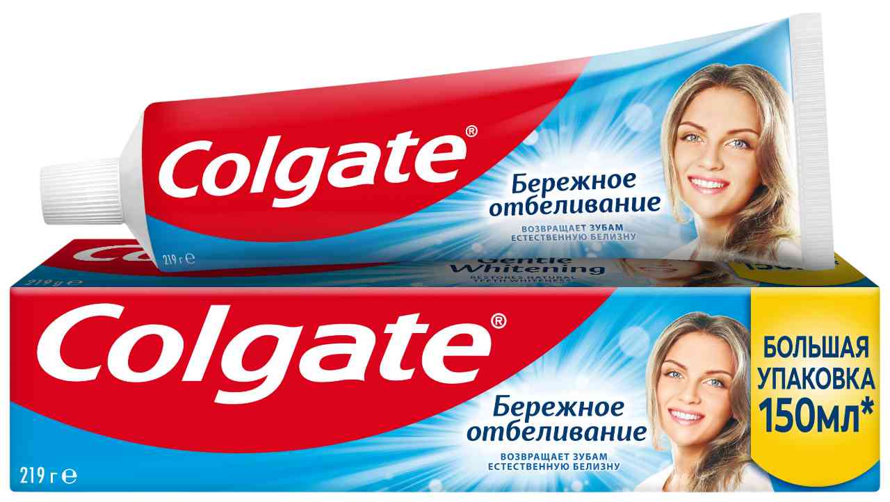 Зубная паста Colgate Бережное отбеливание