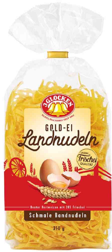 Макаронные изделия 3 Glocken Schmale Bandnudeln Gold-Ei Landnudeln