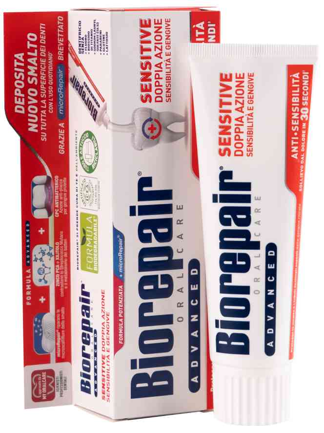 Зубная паста Biorepair Sensitive Double Action двойное действие