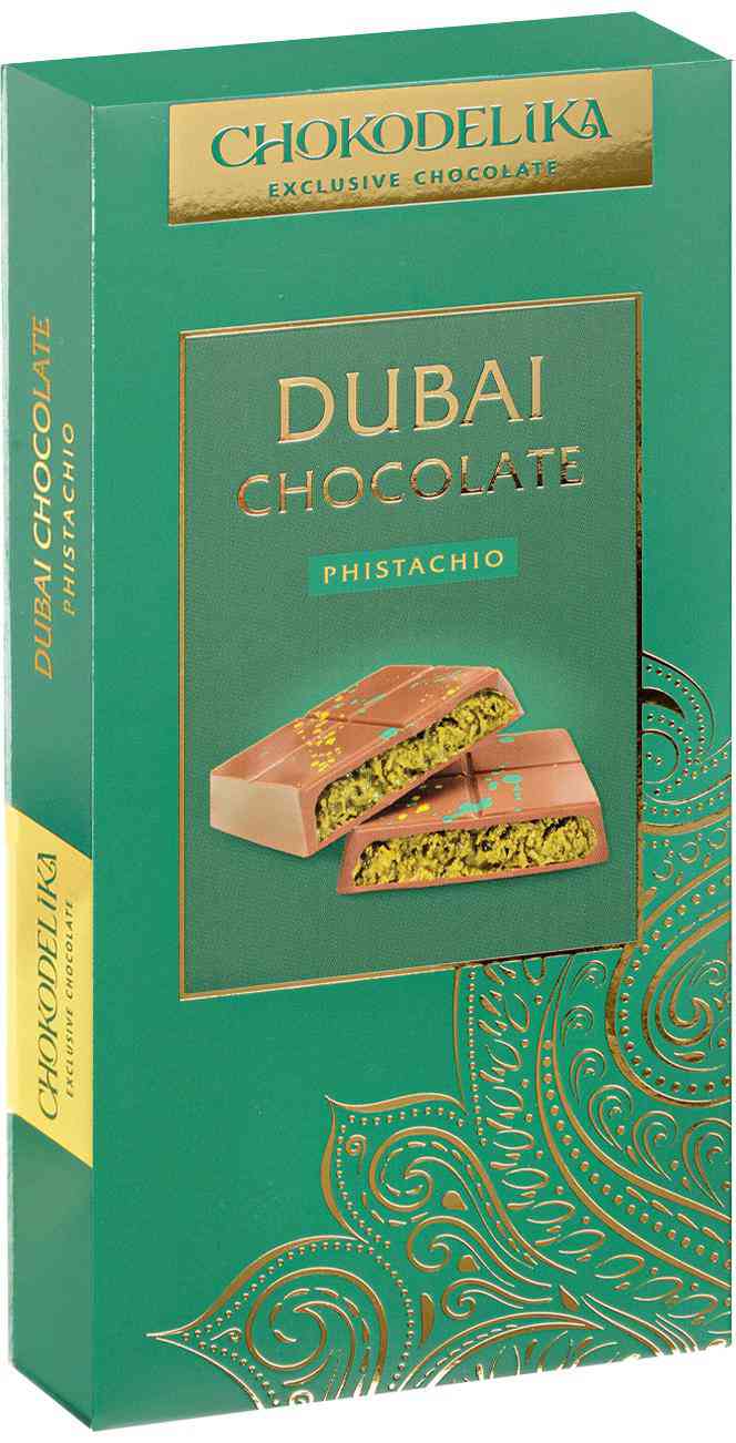 Шоколад молочный Chokodelika Dubai Pistachio