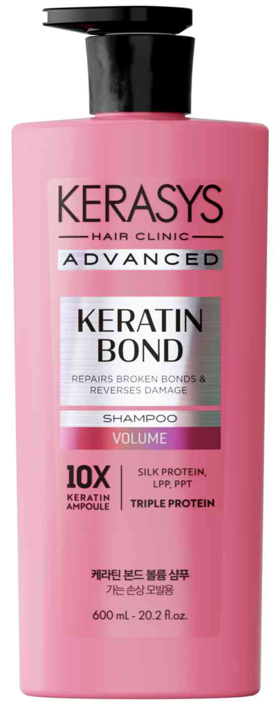 Шампунь для ослабленных, тонких волос KeraSys Advanced Keratin Bond Объем
